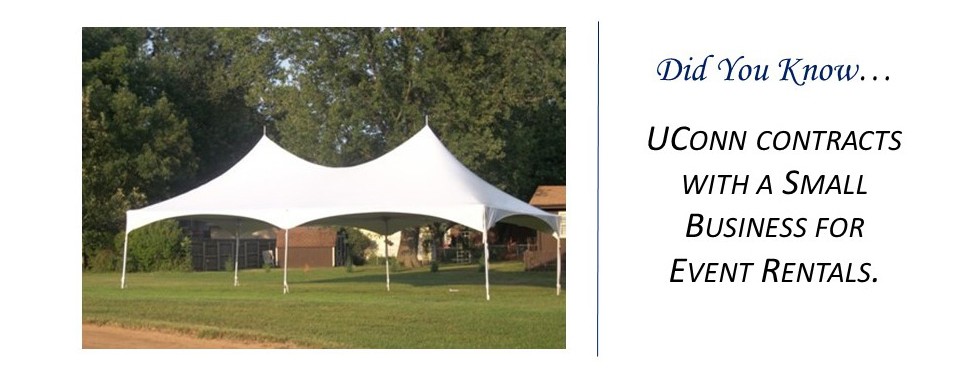 Did you know about UConn's Event Rentals SMBE?