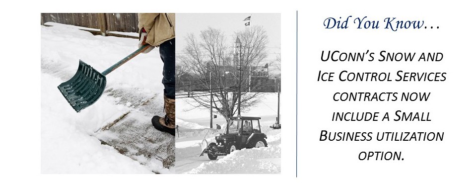 Did you know about UConn's Snow Removal SMBE